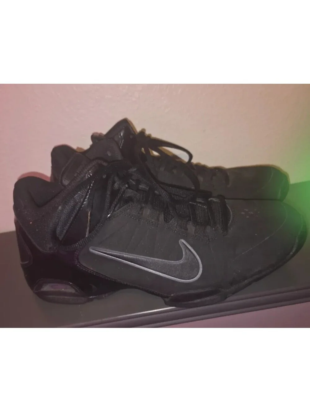 NIKE AIR OVERPLAY IX 9 BLACK ANTHRACITE BASKETBALL SHOES SNEAKERS MEN'S SIZE 9